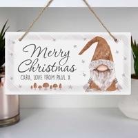 Scandinavian Gnome Wooden Sign