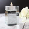 Sentiments Glass Tea Light Holder