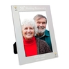 Silver 5x7 50th Wedding Anniversary Photo Frame