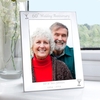 Silver 5x7 60th Wedding Anniversary Photo Frame