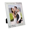 Silver 5x7 Black Swirl Photo Frame