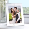 Silver 5x7 Cross Photo Frame