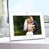 Silver 5x7 Landscape Cross Photo Frame