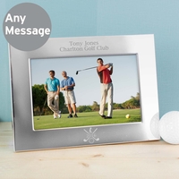 Silver 6x4 Golf Photo Frame