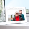 Silver 7x5 Diamond Anniversary Landscape Photo Frame