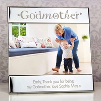 Silver Godmother Square 6x4 Photo Frame