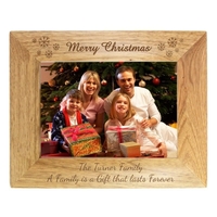 Snowflake 7x5 Wooden Photo Frame