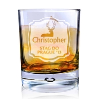 Stag Tumbler Bubble Glass