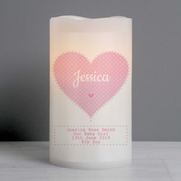 Stitch & Dot Girls Nightlight LED Candle