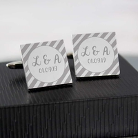 Stripes Square Cufflinks