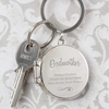 Swirls & Hearts Photo Keyring