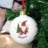 Tartan Santa Bauble