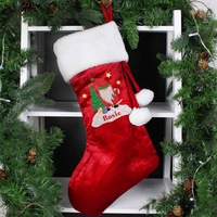 Tartan Santa Luxury Stocking