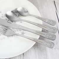 Teddy 4 Piece Embossed Cutlery Set