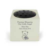 Teddy Bear Memorial Vase