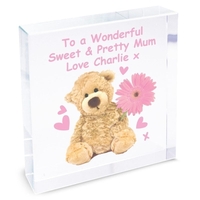 Teddy Flower Large Crystal Token