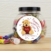 Teddy Heart Sweet Jar