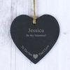 The One I Love Slate Heart Decoration