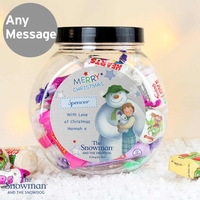 The Snowman and the Snowdog Blue Sweet Jar