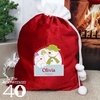 The Snowman and the Snowdog Luxury Pom Pom Sack