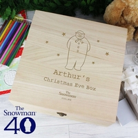 The Snowman Large Wooden Christmas Eve Box