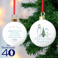 The Snowman My 1st Christmas Bauble
