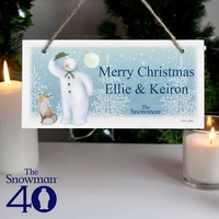 The Snowman Snow Wonder Wooden Sign