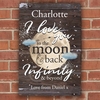 To the Moon & Infinity... Sign