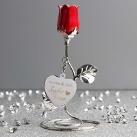 Together Forever Red Rose Bud Ornament