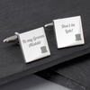 Top Hat Wedding Square Cufflinks