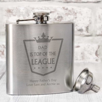 Top of the League Hip Flask