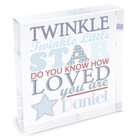 Twinkle Boys Large Crystal Token
