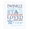 Twinkle Boys Poster White Frame