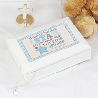 Twinkle Boys White Keepsake Box