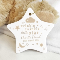 Twinkle Twinkle Ceramic Star Decoration