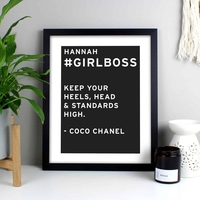 Typography Framed Print
