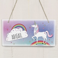 Unicorn Wooden Sign