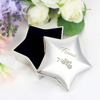 Vintage Rose Star Trinket Box