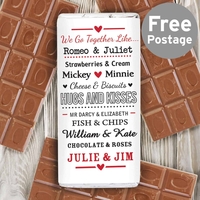 We Go Together Like.... Milk Chocolate Bar