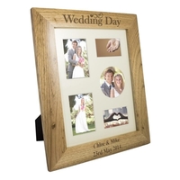 Wedding Day 8x10 Wooden Photo Frame