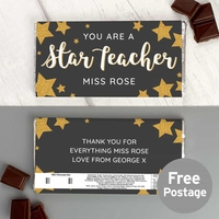 You Are A Star Teacher Milk Chocolate Bar