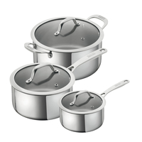 Kuhn Rikon - Allround 3pc Saucepan & Casserole Set