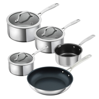 Kuhn Rikon - Allround Cookware Set 5pc,  Saucepan,  Frying pan & Milk pan