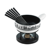 Kuhn Rikon - Cheese fondue set induction Alpine Meadow 23cm