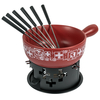 Kuhn Rikon - Cheese Fondue Set Swiss red 23cm