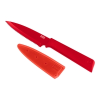 Kuhn Rikon - Colori®+ Serrated Paring Knife red