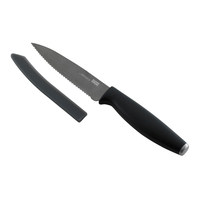 Kuhn Rikon - Colori® Titanium Serrated Paring Knife Black