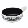 Kuhn Rikon - Fondue Pot Alpine Meadow Induction White Clay 23cm