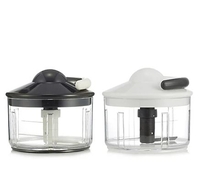Kuhn Rikon - Pull Chop Set 2 gift boxed black/white