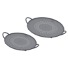 Kuhn Rikon - Splatter Guard Silicone 2pc Set Ø 26 & 30cm Grey